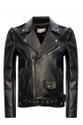 Red Valentino BLACK Leather biker jacket