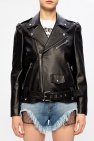 Red Valentino BLACK Leather biker jacket