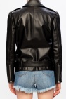 Red Valentino BLACK Leather biker jacket