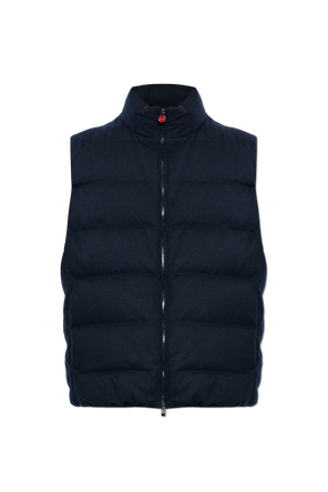 Padded waistcoat with stand-up collar