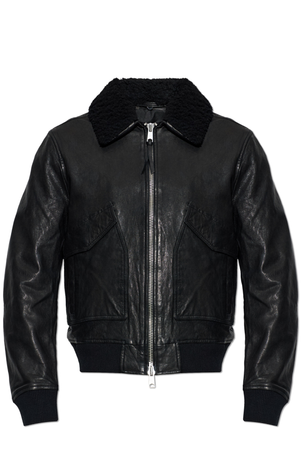 ‘Vaucluse Aviator’ leather jacket od AllSaints