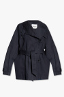 jacquard-pattern hooded jacket Schwarz