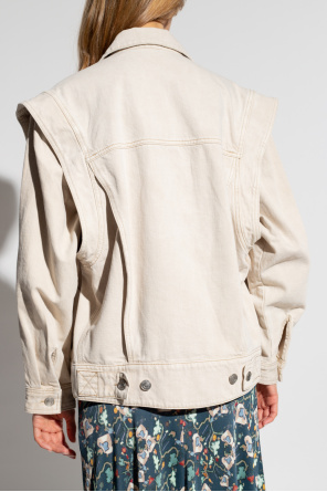 Marant Etoile ‘Harmon’ denim jacket with detachable sleeves