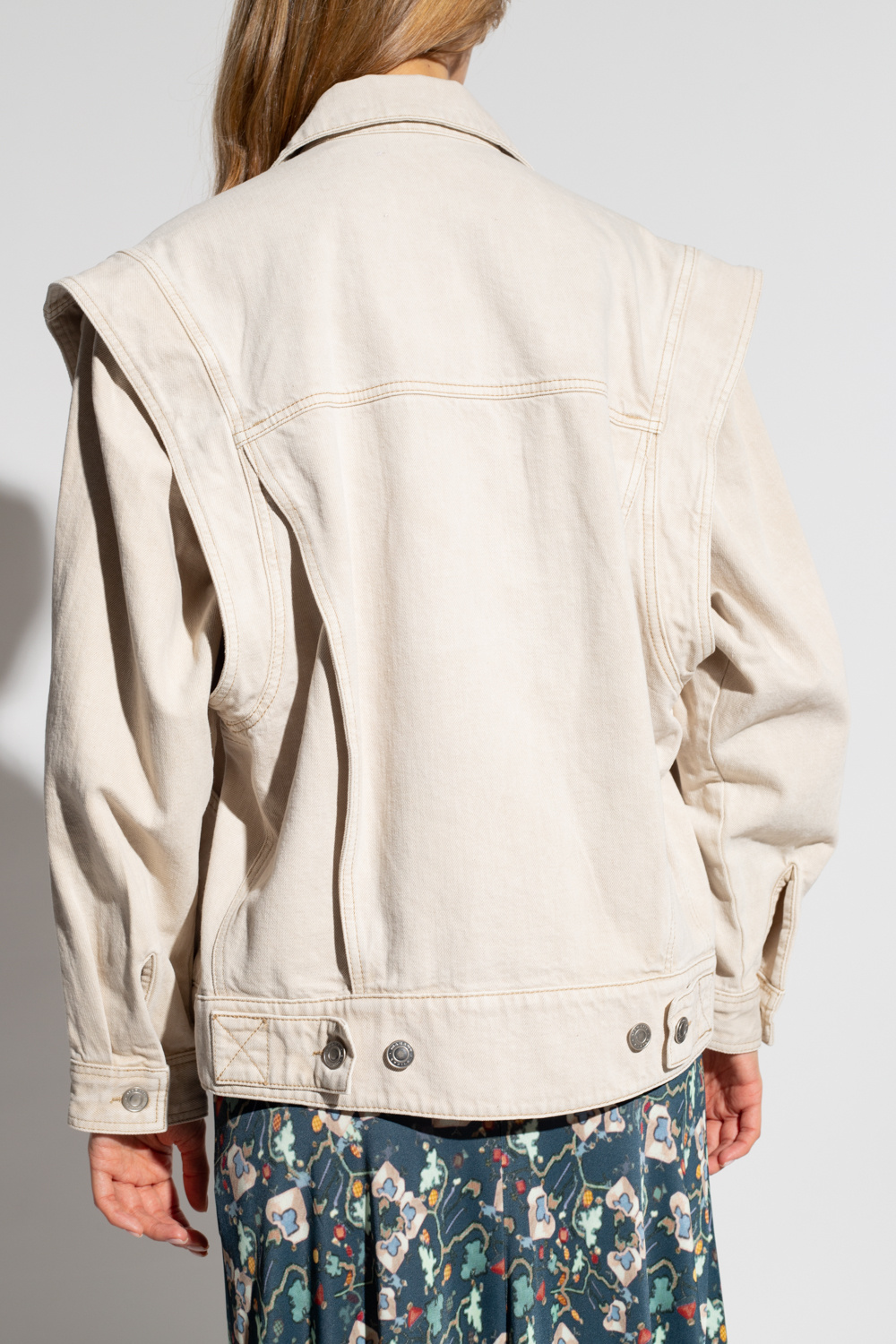 Isabel Marant Étoile ‘Harmon’ denim jacket with detachable sleeves