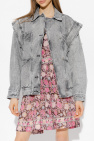 Marant Etoile GREY ‘Harmon’ denim jacket with detachable sleeves
