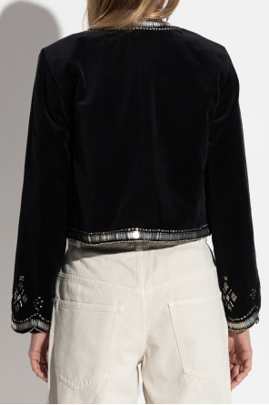 Isabel Marant Jacket Hady with shimmering appliqués