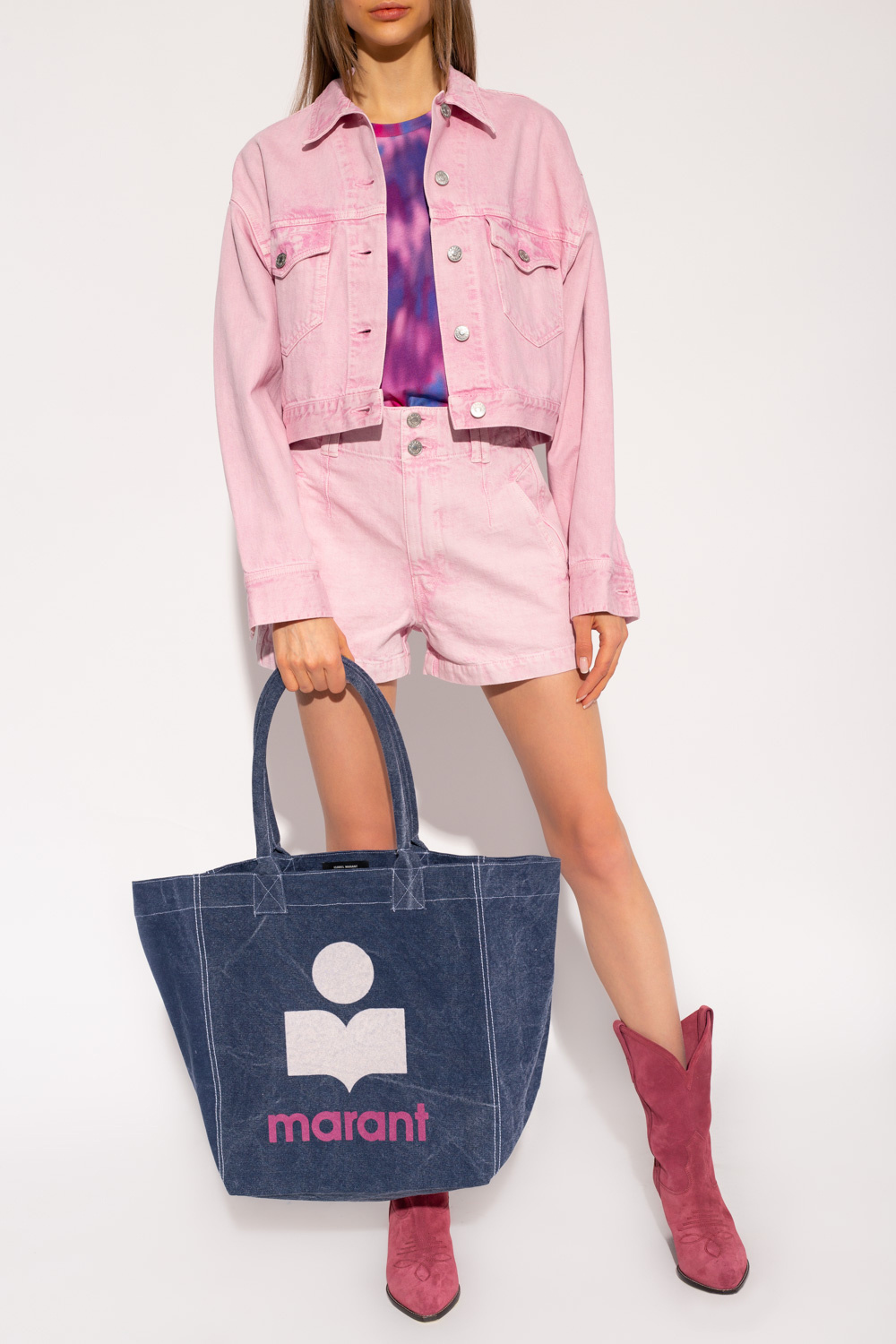 Soar Påstået lodret Miki House T-Shirt mit Stickerei Rot - IetpShops Germany - 'Tadia' denim  Sweatpants jacket Isabel Marant Étoile