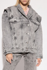 Marant Etoile GREY ‘Veronica’ denim jacket with detachable sleeves