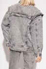Marant Etoile GREY ‘Veronica’ denim jacket with detachable sleeves