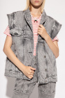 Marant Etoile GREY ‘Veronica’ denim jacket with detachable sleeves