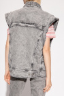 Marant Etoile GREY ‘Veronica’ denim jacket with detachable sleeves