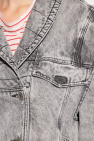 Marant Etoile GREY ‘Veronica’ denim jacket with detachable sleeves