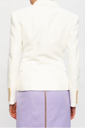 balmain Logo Double-breasted blazer