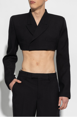 VTMNTS Cropped double-breasted blazer