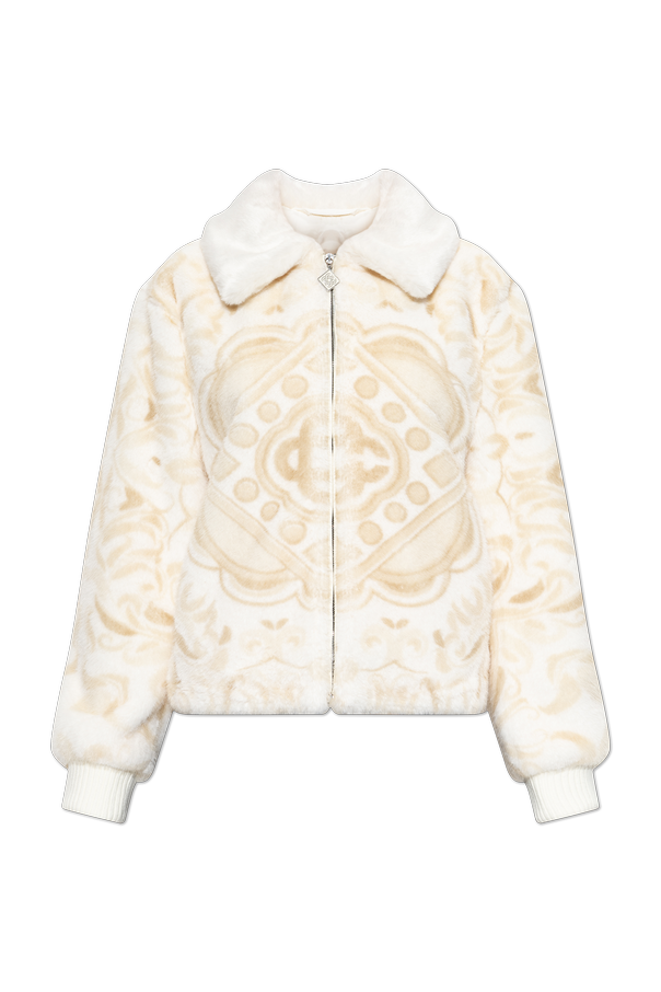 Faux fur with hood od Casablanca