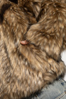 Diesel beige Faux fur W-MAG with hood