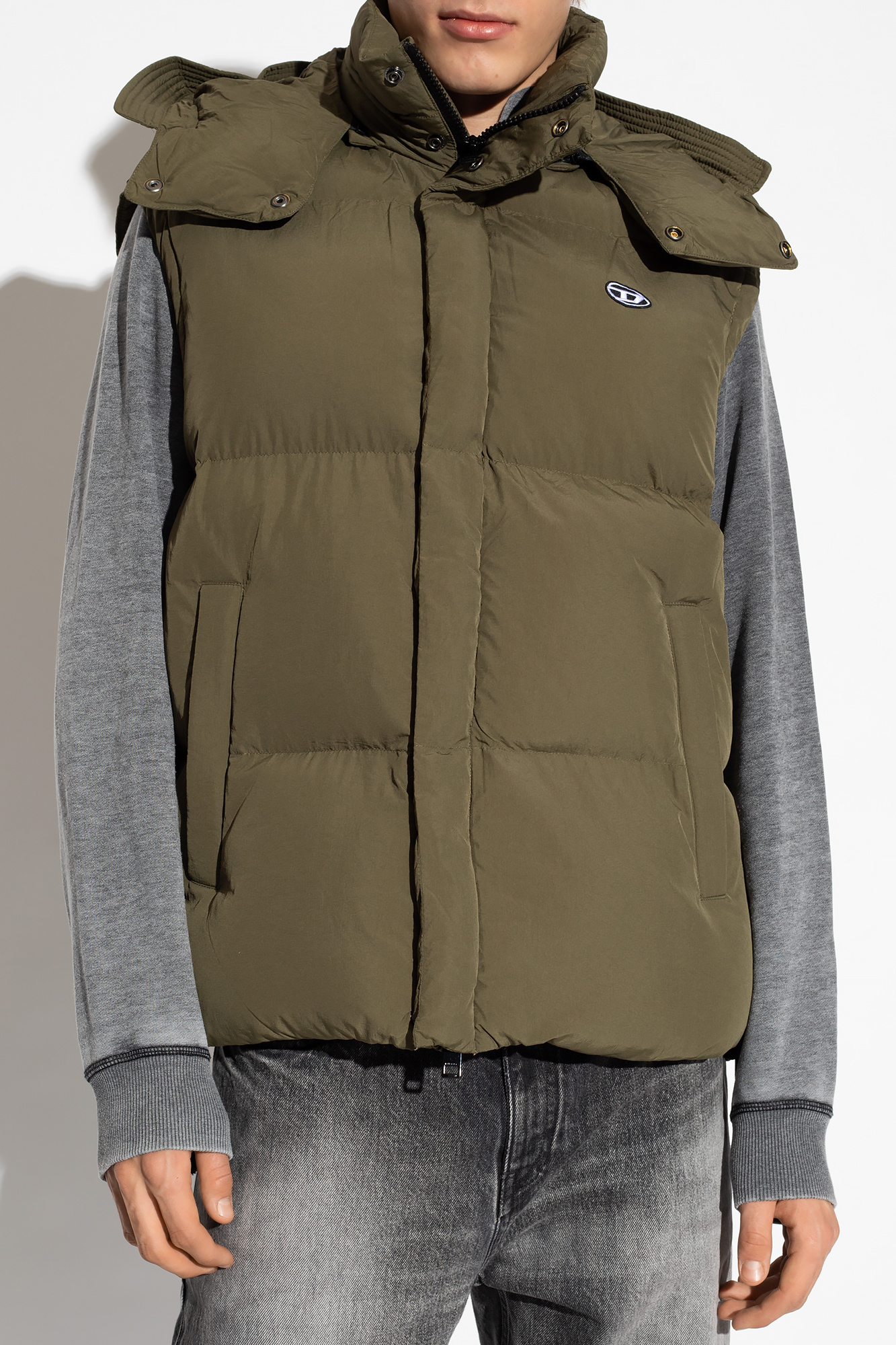 Diesel ‘W-ROLFYS’ quilted vest | Men's Clothing | Vitkac