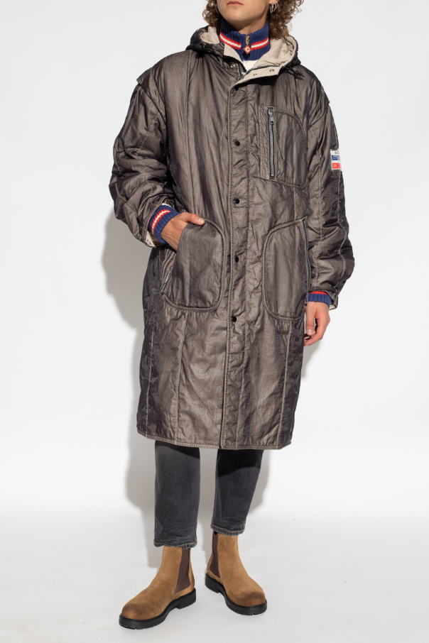 Diesel ‘W-SHOOT’ insulated hooded jacket