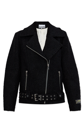 Chaqueta con acabado de lana