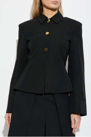 Ganni Blazer with embossed logo on sleeve