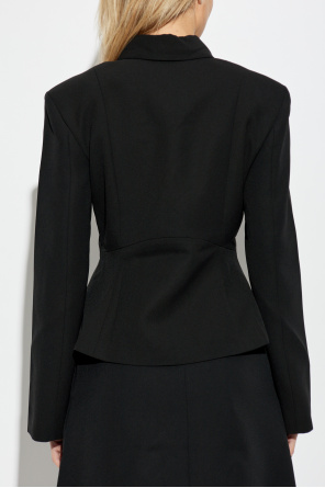 Ganni Blazer with embossed logo on sleeve