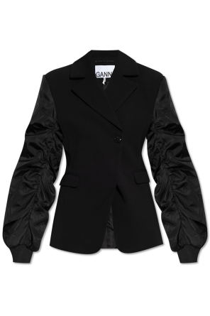 Blazer made of combined materials