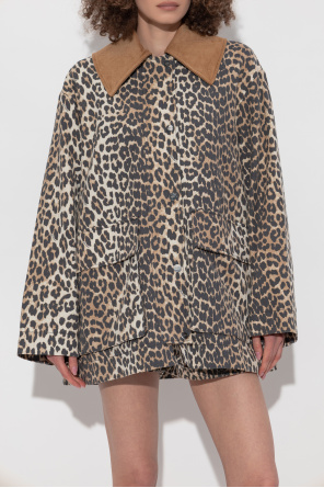 Ganni Jacket with animal print