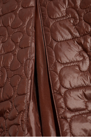 Ganni Gesteppte Jacke mit Cordkragen