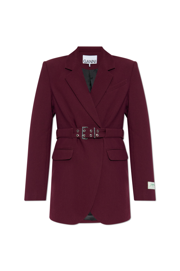 Blazer with belt od Ganni