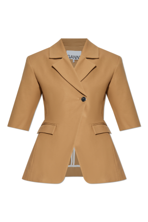 Double-breasted blazer with open lapels