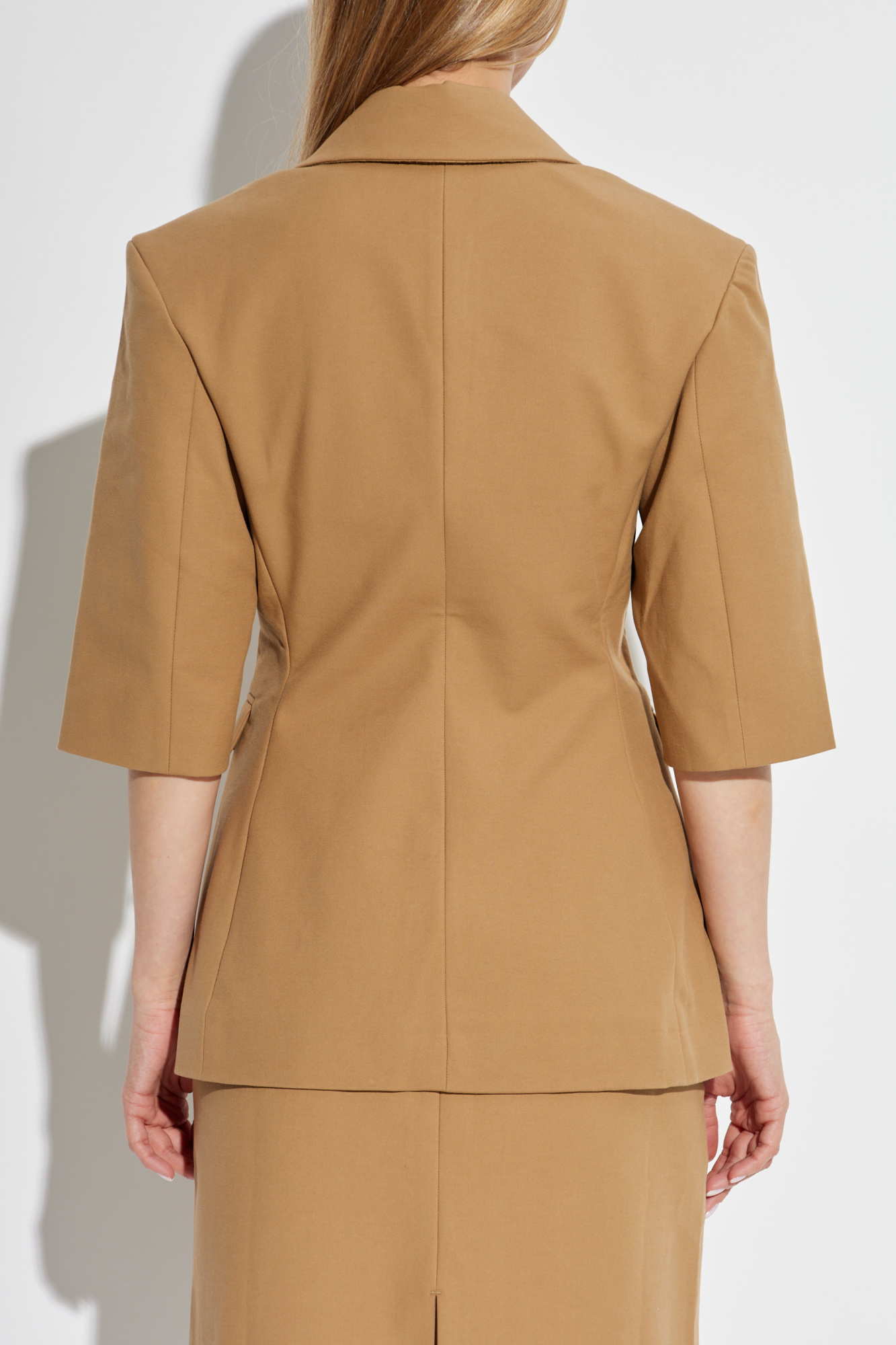 Ganni Double-breasted blazer with open lapels | Women's Clothing | Vitkac