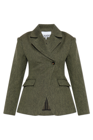 Marynarka z wełnianym wykończeniem