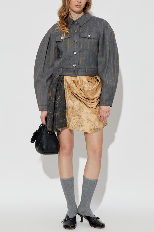 Ganni Chaqueta con estampado de rayas