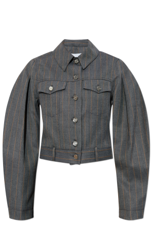 Jacke mit Nadelstreifenmuster