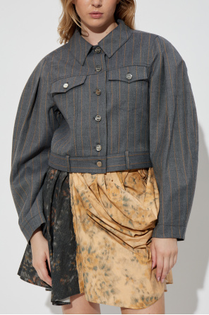 Ganni Chaqueta con estampado de rayas