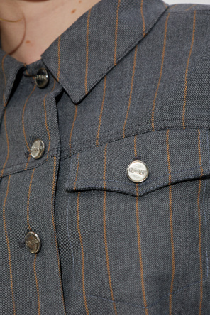 Ganni Chaqueta con estampado de rayas