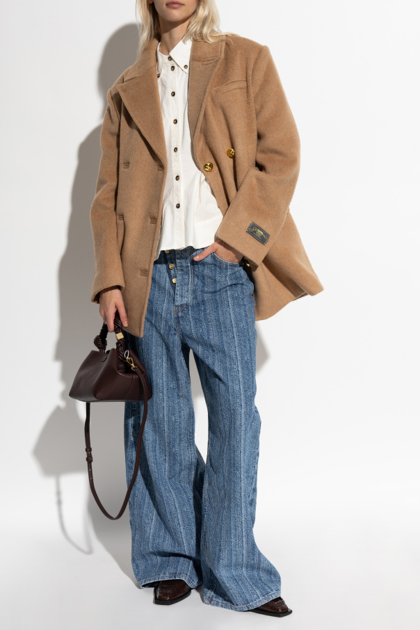 Ganni Double-breasted coat