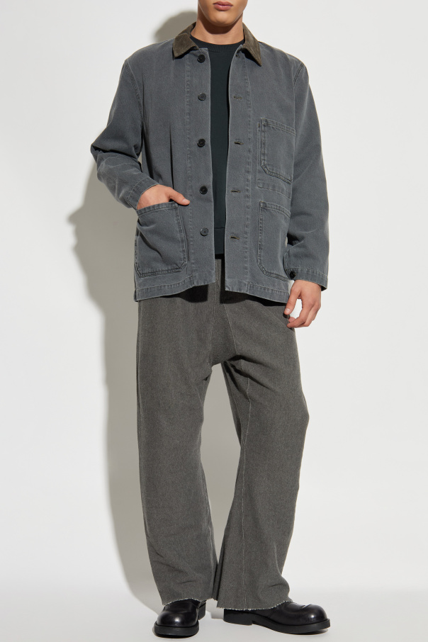 Officine Generale Jacket with corduroy collar