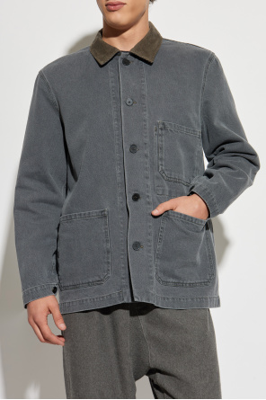 Officine Generale Jacket with corduroy collar