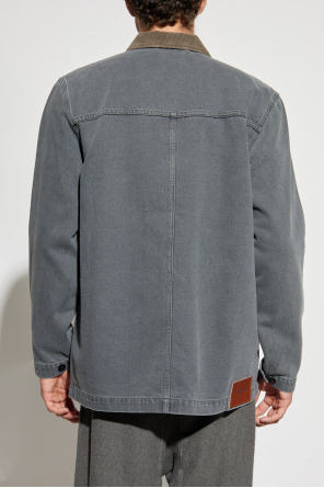 Officine Generale Jacket with corduroy collar