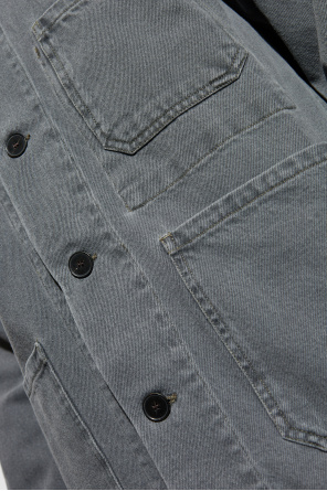 Officine Generale Jacket with corduroy collar