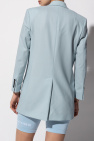 TEEN ruffle-collar cotton shirt Blazer with notch lapels