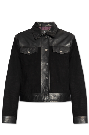Suede jacket od moschino smiley logo print hoodie item