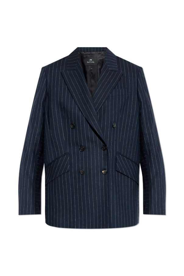 PS Paul Smith Double-breasted blazer with striped pattern