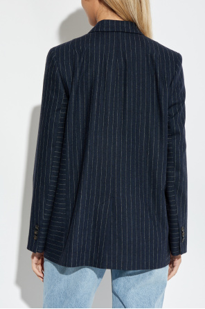 PS Paul Smith Double-breasted blazer with striped pattern