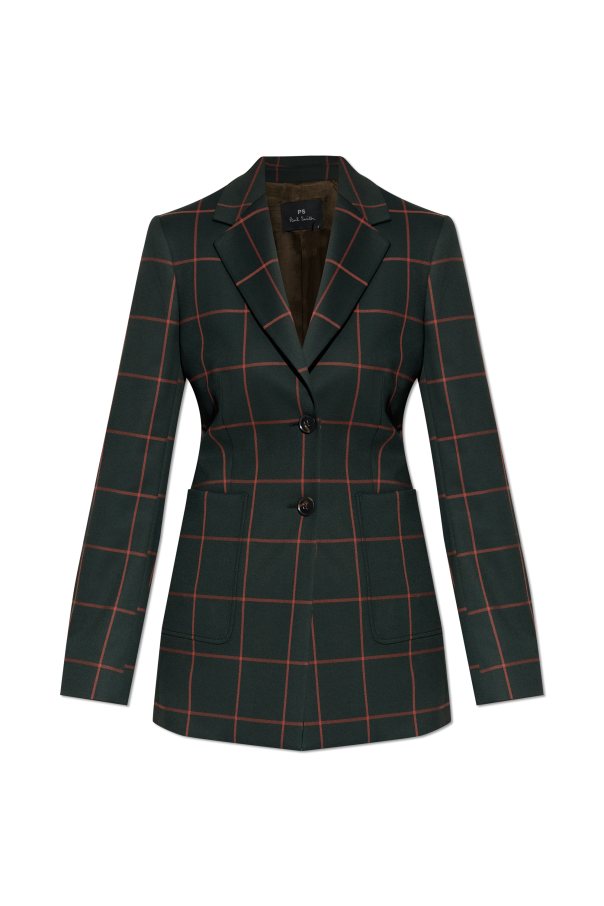 Plaid-patterned blazer od PS Paul Smith