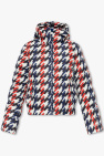 TEEN monogram-print zipped jacket Brown