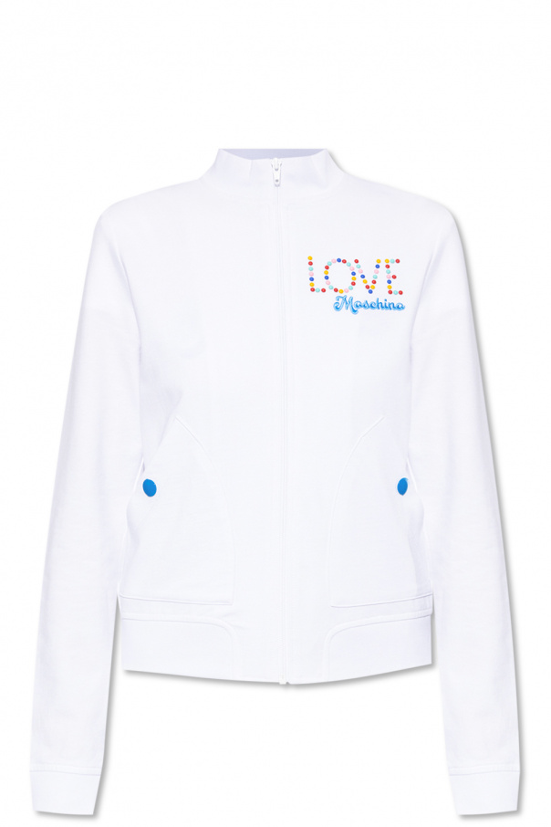 Love Moschino magnaclick long sleeve magnetically infused button down shirt