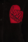 Love Moschino Furry coat with logo