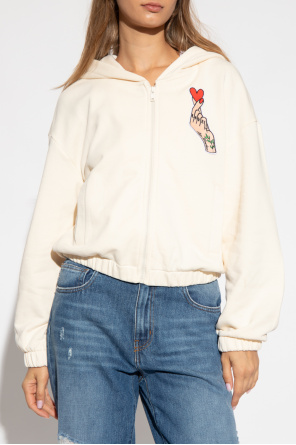 Love Moschino Patched hoodie